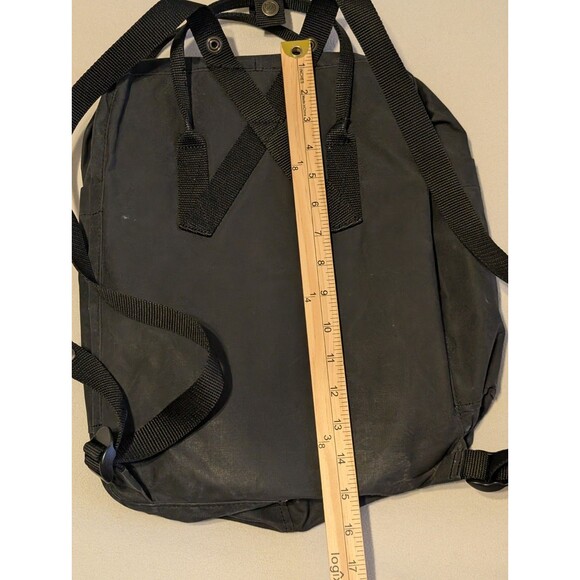 Fjallraven Kanken Mini Classic Backpack Black Small Book Bag 23510 School - Picture 7 of 8